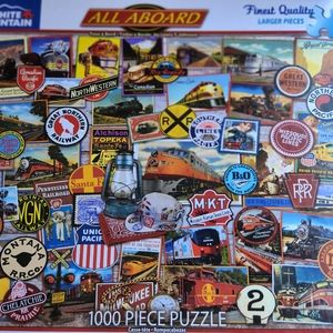 White Mountain All Aboard train puzzle 1000 pcs